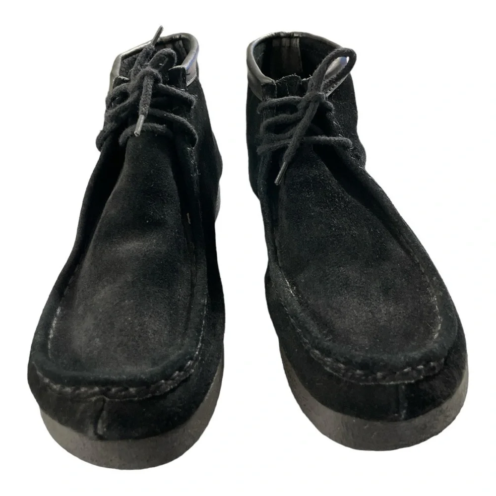 Hunkers Wallabees Style Black Suede Shoes. Size 11 Made in Spain